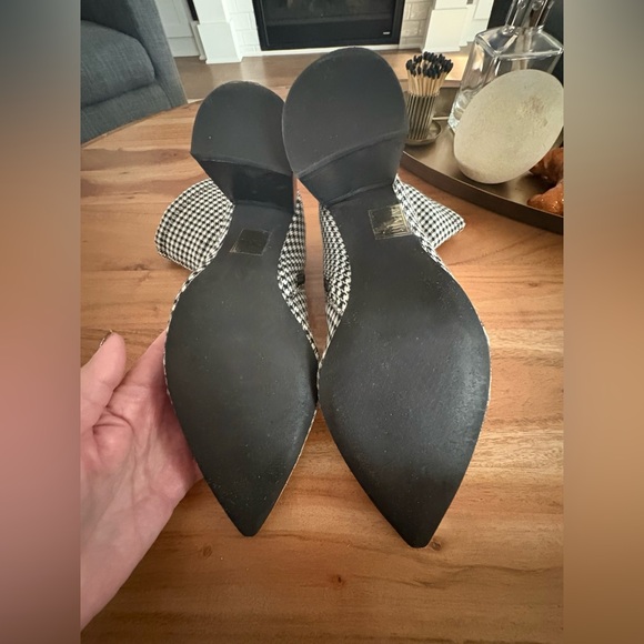 SOLD OUT | Jeffrey Campbell Siren Houndstooth Booties Pointed Toe Block Heel 7.5 - Picture 6 of 10